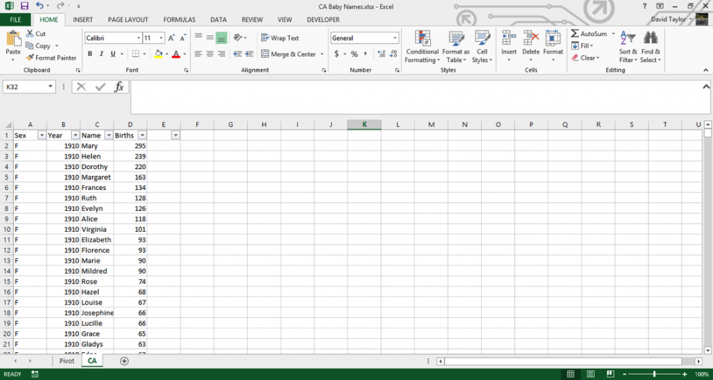 Excel For Commerce | Analyze Large Data Sets In Excel