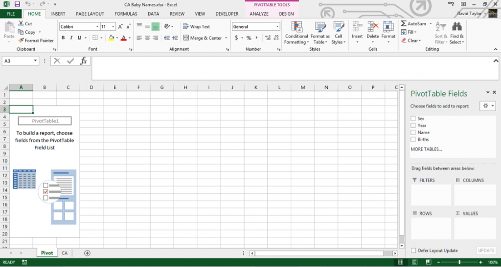 Excel for Commerce | Analyze large data sets in Excel